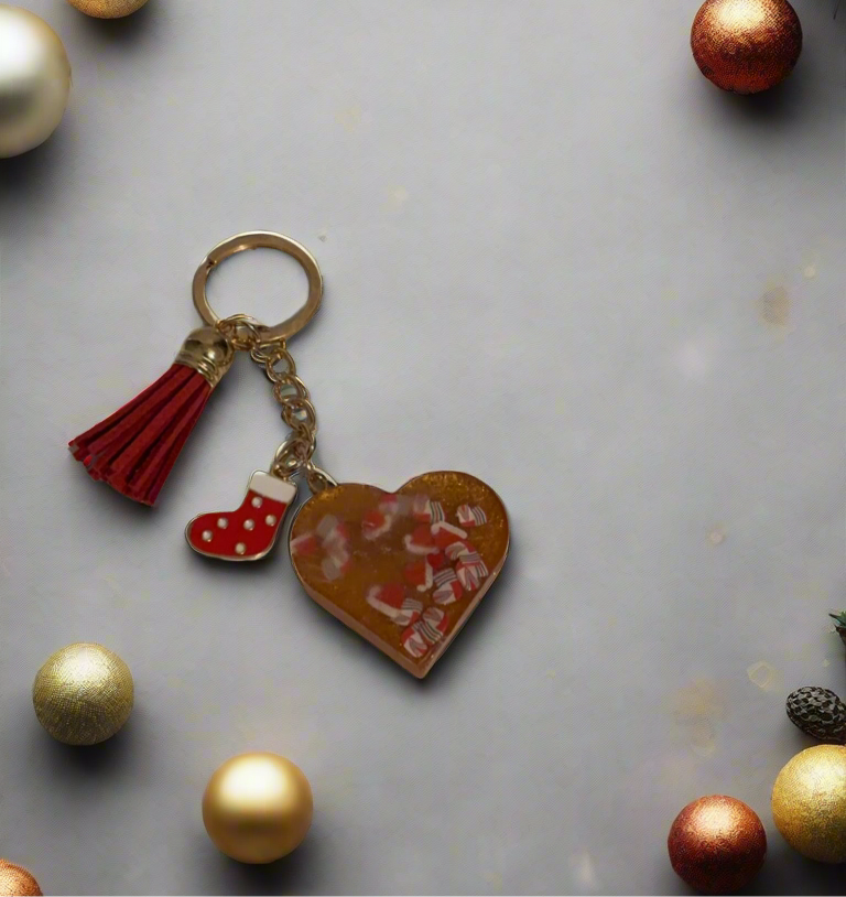 Christmas Initials Keyring