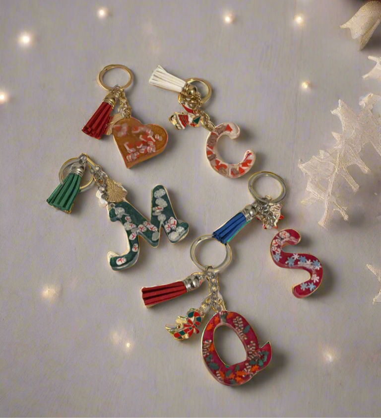 Christmas Initials Keyring