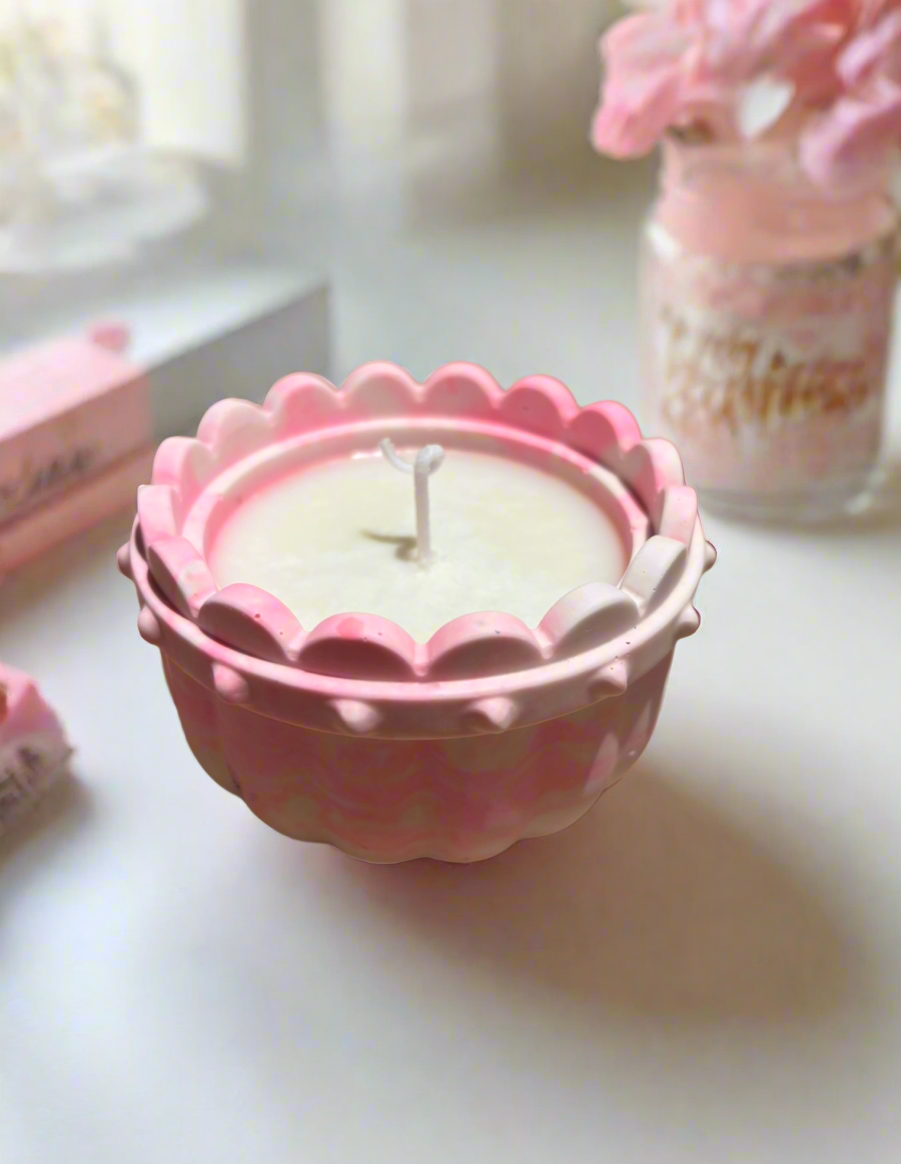 Cute Basket Candle