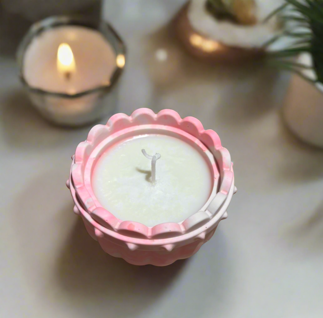 Cute Basket Candle