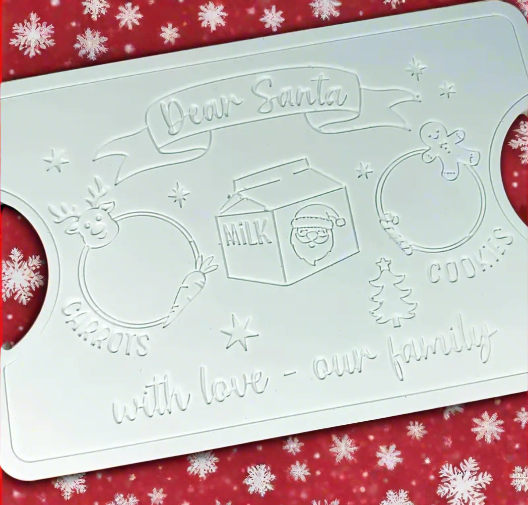 Decorate Your Own Santa Tray (Paints and Brush Included)