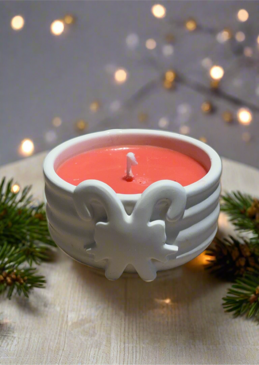 Candy Cane Candle